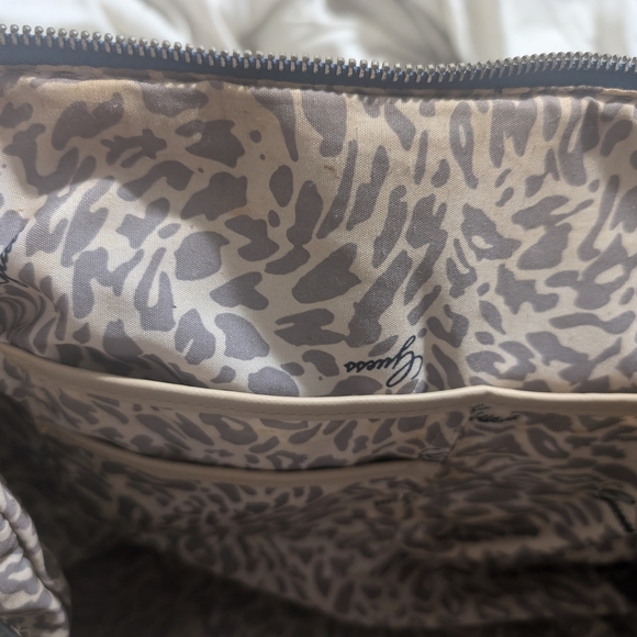 Guess Blue and Tan Tote Bag - Picture 12 of 15